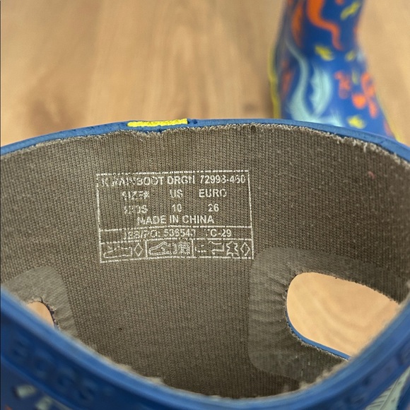 BOGS YOUTH TODDLER RAIN BOOTS Dragon Print Size 11 - Picture 6 of 7